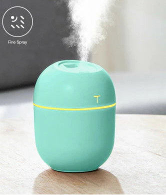 Portable USB Air Humidifier with LED Light  for Home, Car & Office