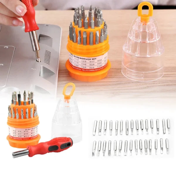 31-in-1 Universal Precision Screwdriver Bit Set